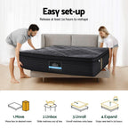 35cm Giselle Mattress Double Bed Bamboo Pocket Firm Foam