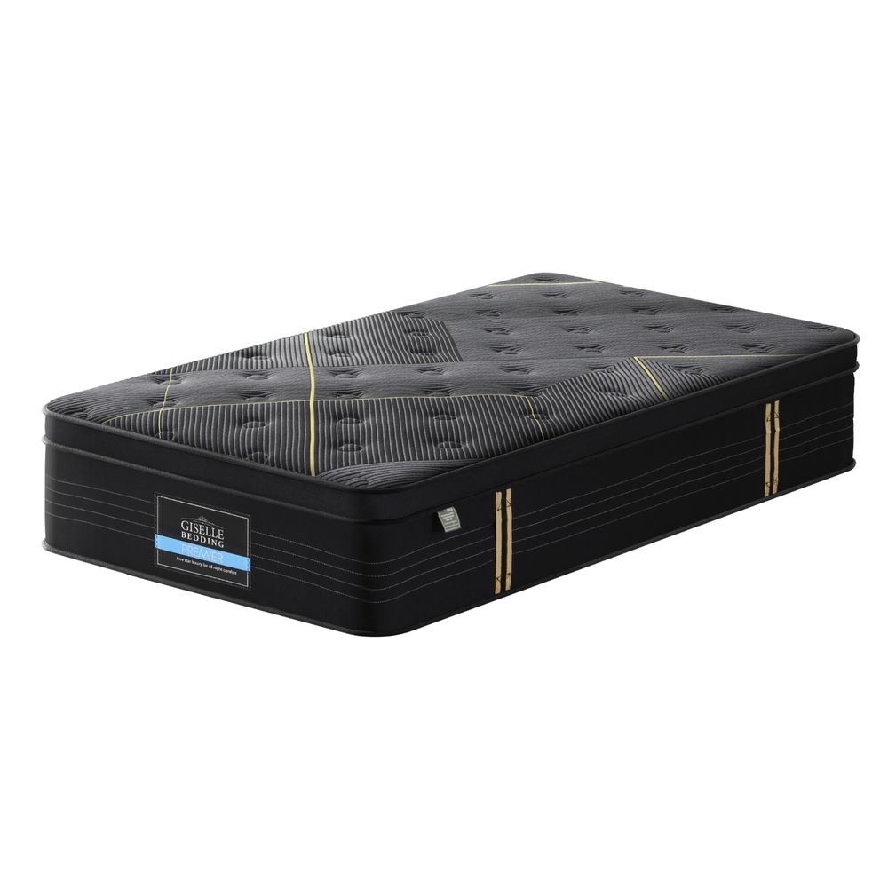 35cm Giselle Mattress Single Bed Bamboo Pocket Firm Foam