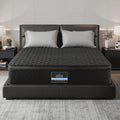 Giselle Bedding Queen Mattress 34cm Euro Top with 5-Zone Pocket Spring Support Black