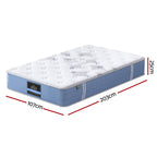 25cm Giselle Mattress King Single Bed Pocket Spring Mattresses