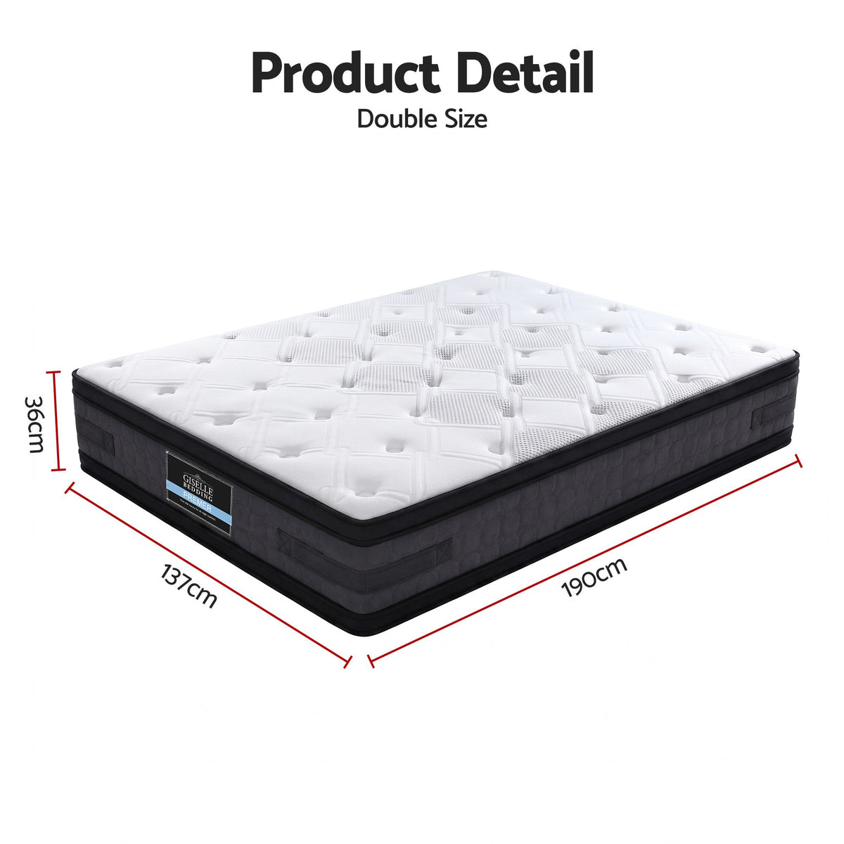 Giselle Bedding 36cm Mattress Cool Gel Memory Foam Double