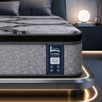 Levitex Double Mattress 34 cm 5-Zone Pocket Spring with Latex & Memory Foam or Extra Lumbar & Shoulder Support