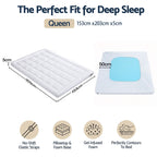 Giselle 5cm Queen Memory Foam Mattress Topper Pillow Top with Gel Foam