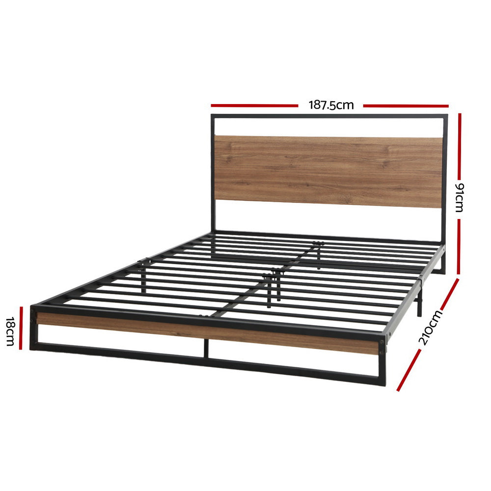 Artiss Bed Frame King Size Metal Bed Frame DANE