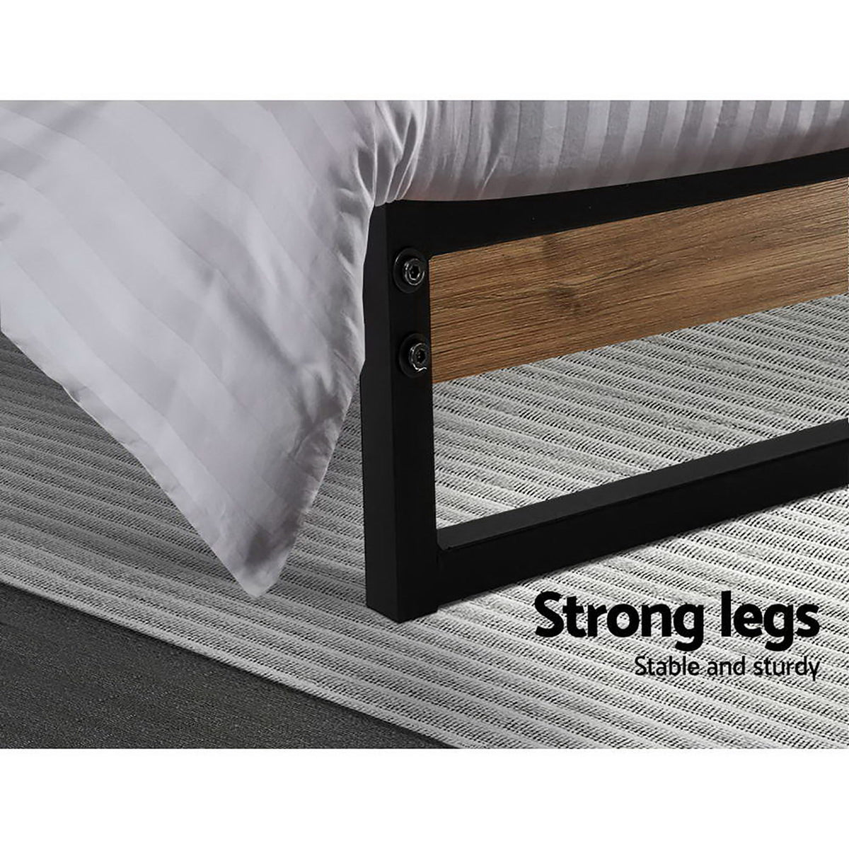 Artiss Bed Frame Queen Size Metal Bed Frame DANE