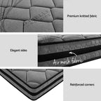 Artiss  Metal Bed Frame Double Size Beds Platform with Mattress
