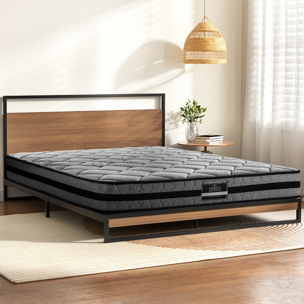 Artiss  Metal Bed Frame Double Size Beds Platform with Mattress