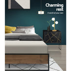 Artiss Bed Frame Metal Bed Frame Bed Base OSLO - Queen