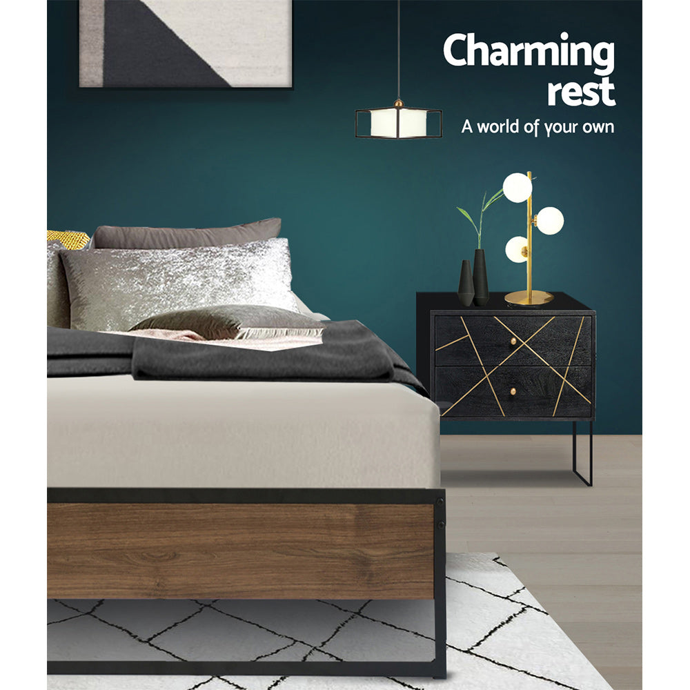 Artiss Bed Frame Metal Bed Frame Bed Base OSLO - Single