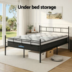 Artiss Bed Frame Double Metal Bed Frames SOL with Mattress
