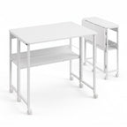 Artiss Foldable Computer Desk Mobile Study Table Workstation White 80cm