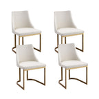 Artiss Dining Chairs Set of 4 Linen Fabric Frame Beige