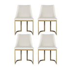 Artiss Dining Chairs Set of 4 Linen Fabric Frame Beige