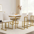 Artiss Dining Chairs Set of 4 Linen Fabric Frame Beige
