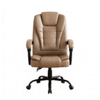 Artiss Massage Office Chair Executive Computer Gaming Chairs Brown PU Leather Espresso