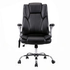 Artiss 8 Point Massage Office Chair PU Leather Black