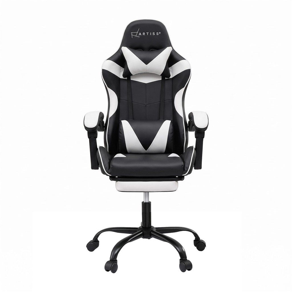 Artiss Ergonomic Gaming Office Chair with 2 Point Message Black