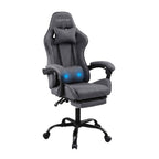 Artiss Gaming Office Chair Fabric Ergonomic with 2 Point Massage Grey