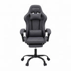 Artiss Gaming Office Chair Fabric Ergonomic with 2 Point Massage Grey