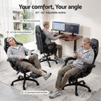 Artiss Gaming Office Chair with 8 Point Message Reline Ergonomic Black