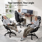 Artiss Gaming Office Chair with 8 Point Message Reline Ergonomic White