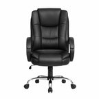 Artiss Executive Office Chair Leather Tilt Black