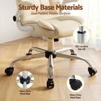 Artiss Executive Office Chair Leather Tilt Beige