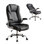 Artiss Executive Office Chair Leather Tilt Black