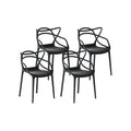 Gardeon 4PC Outdoor Dining Chairs PP Portable Stackable Chair Patio Furniture