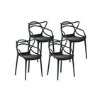 Gardeon 4PC Outdoor Dining Chairs PP Portable Stackable Chair Patio Furniture