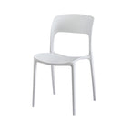 Gardeon 4PC Outdoor Dining Chairs Stackable PP Patio Chair Garden Furniture White