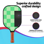 Everfit Pickleball Paddle Set Fiberglass with Balls Bag Tournament Kit 2PCS Pickle Balls Rackets