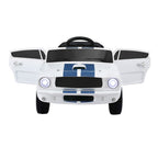 Kids Electric Ride On Car Licensed GT350 Outdoor Toys Cars Music Remote White