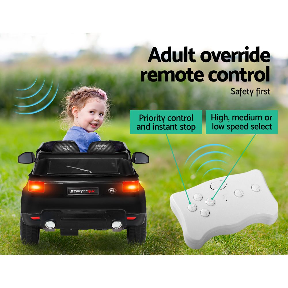 Rigo Ride On Car Kids Electric Ride On Cars SUV Remote 12V Black