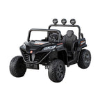 Rigo Kids Ride On Car Electric Toys Cars Headlight Music Remote Control Black