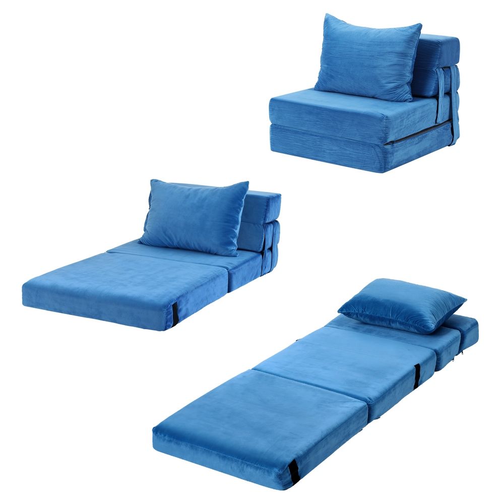 Artiss Convertible Folding Sofa Bed Armless Lounger Foam Floor Sofas Futons Couches