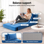 Artiss 4 Pack Folding Sofa Bed L-Shaped Modular Floor Sofas Foam Futons Couches