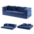 Artiss Convertible Folding Sofa Bed Pull Out Mattress Foldable Lounge Couch Chair