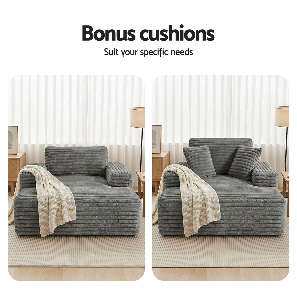 Artiss Sofa Bed Lounge Chair Recliner Couch Reading Chairs Sleeper Cloud Sofas