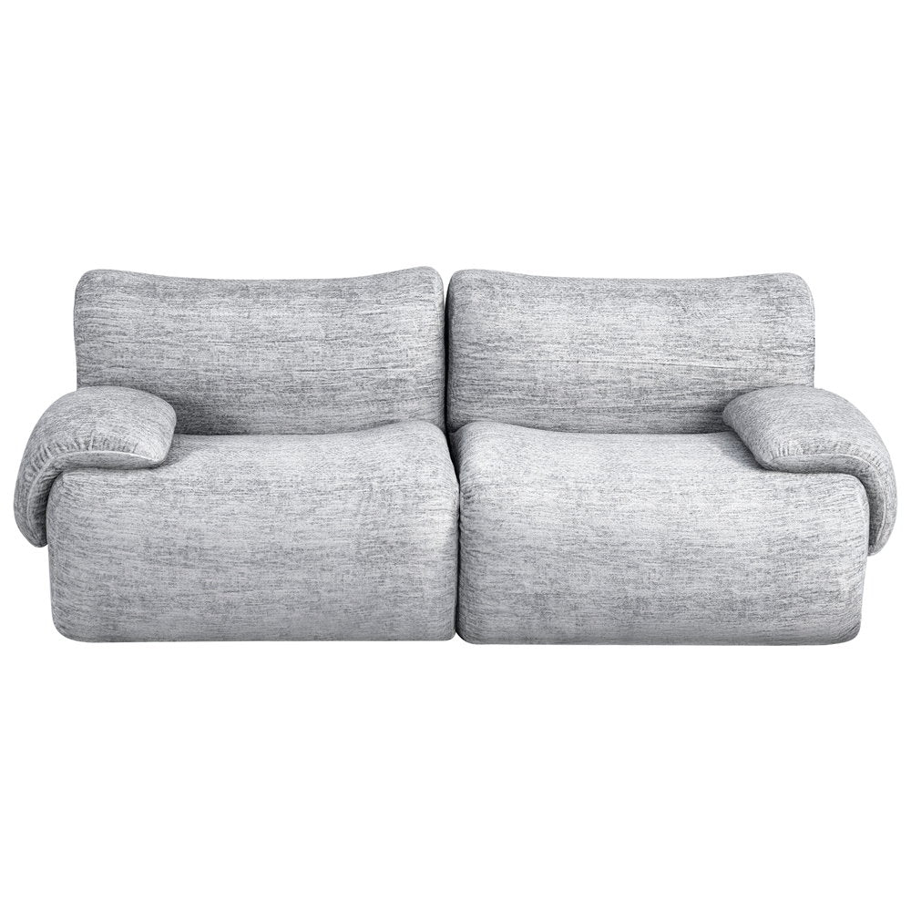 Artiss 2 Seater Sofa Modular Sectional Sofas Couch Bed No Assembly Living Room Grey