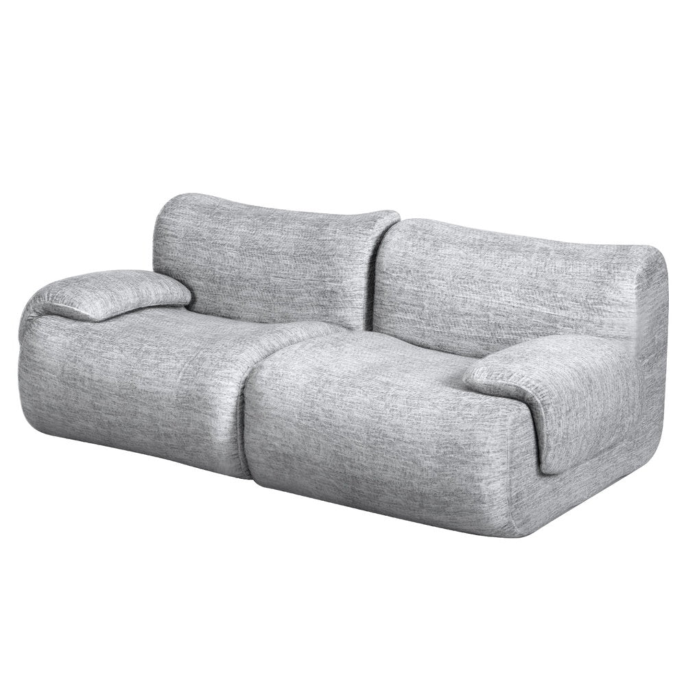 Artiss 2 Seater Sofa Modular Sectional Sofas Couch Bed No Assembly Living Room Grey