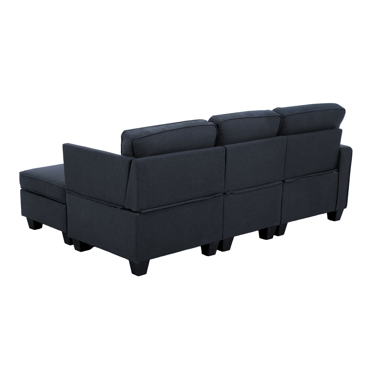 Artiss Modular Sofa Chaise Set 4-seater Dark Grey