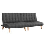Artiss 2x Sofa Bed Couch Single Seater Fabric Grey