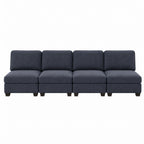 Artiss 4 Seater Modular Sofa Set Sectional Easy Assembly Dark Grey