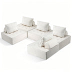 Artiss Floor Sofa Lounge Chair 5 Seater with Pillow