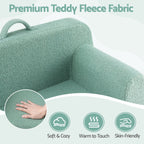 Artiss Kids Sofa Toddler Foam Couch with Carry Handle Mint Green
