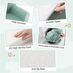 Artiss Kids Sofa Toddler Foam Couch with Carry Handle Mint Green