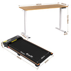 Artiss 140cm Standing Desk Treadmill Motorised Natural Wood