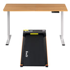 Artiss 140cm Standing Desk Treadmill Motorised Natural Wood