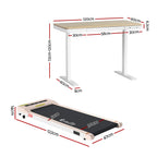 Artiss Electric Treadmill with 120cm Automatic Standing Desk Walking Pad 360mm